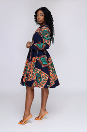 Nzuri Women’s African Print Jacket Dress - Ray Darten