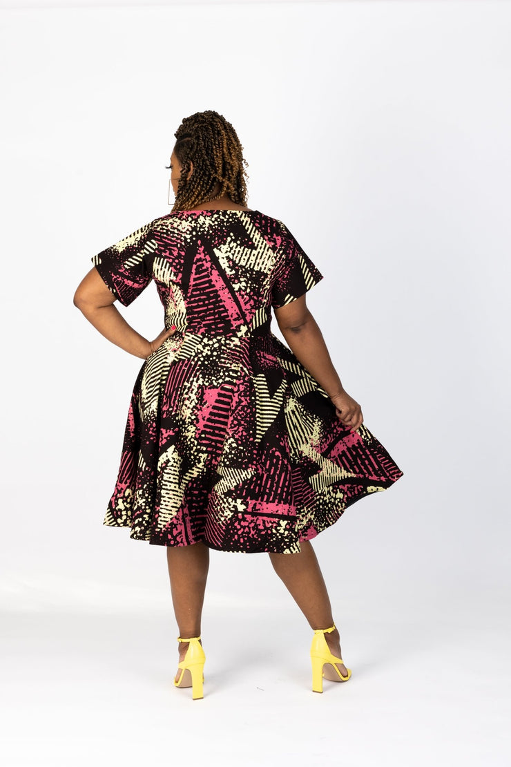 Jolomi African Print Jacket Dress - Ray Darten