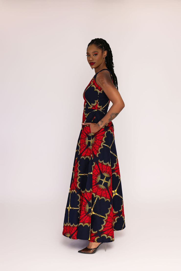 Aanu African Print Maxi Dress – Ray Darten