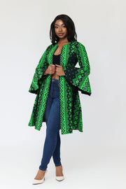 green jacket dress for women Buy Foil Printed Georgette Jacket Style Gown in Green and White Online : TUF1428