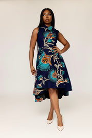 Adesua African Print Dress