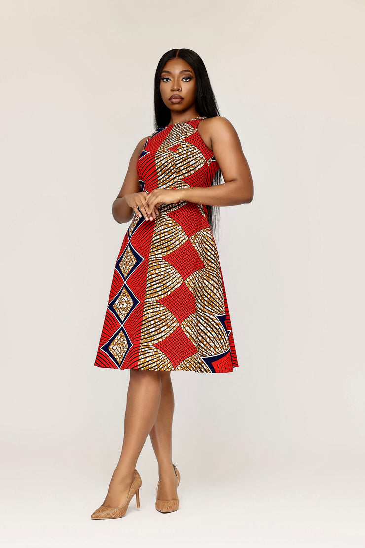 Ejiro African Print Dress