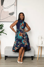 Adesua African Print Dress
