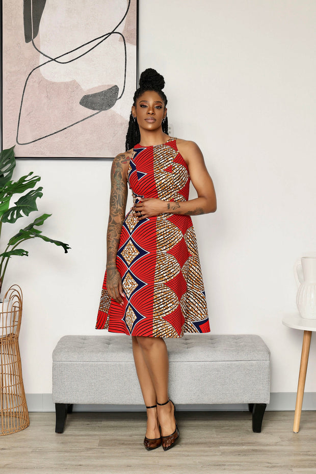 Ejiro African Print Dress