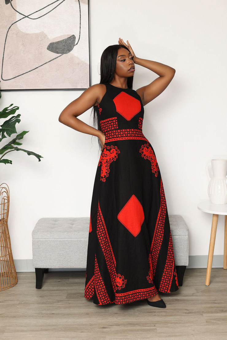 Odiri African Print Dress