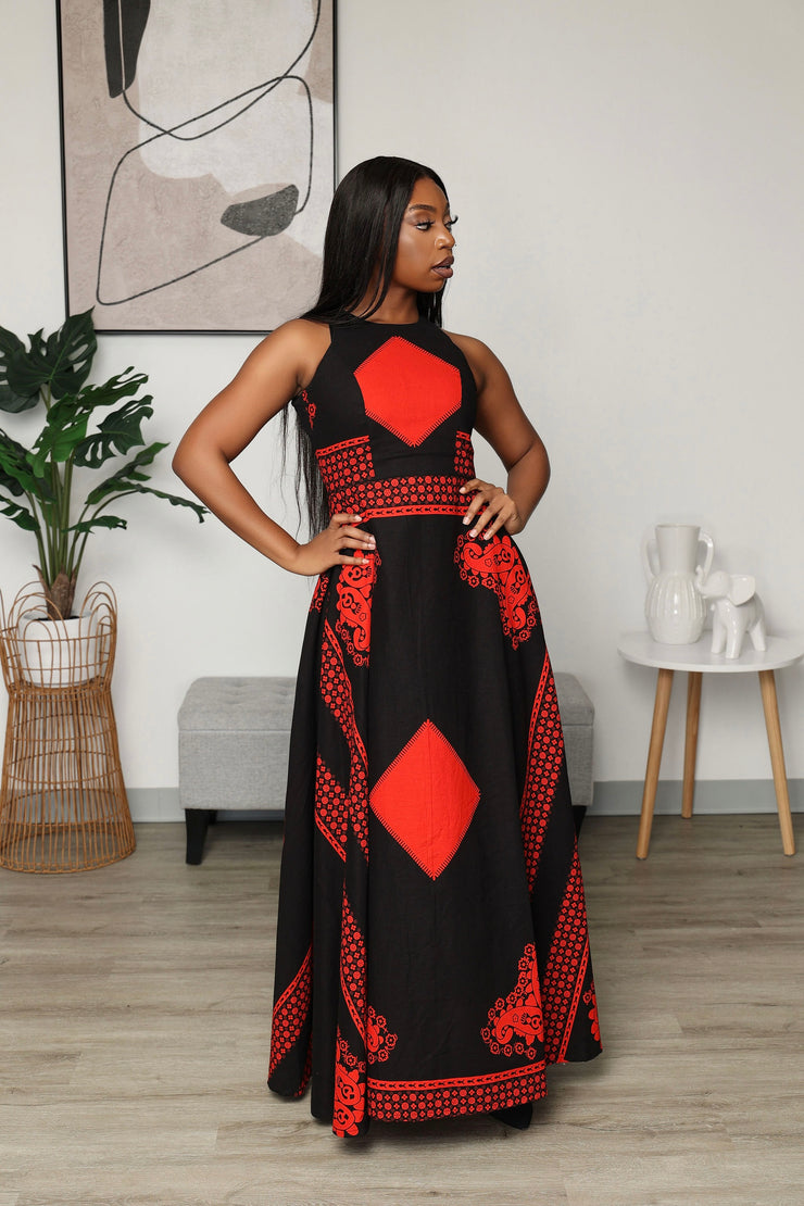 Odiri African Print Dress