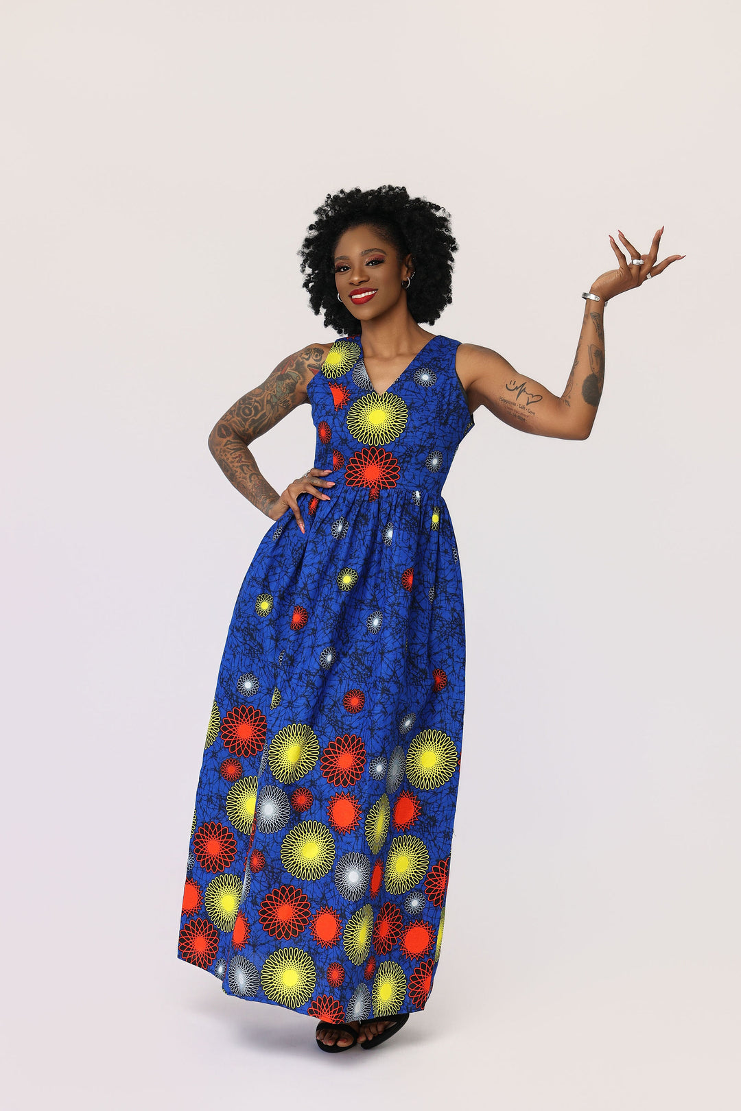 maxi ankara dresses Imole African Print Dress