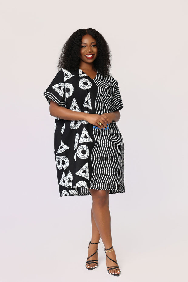 Nola African Print Dress