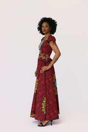 Feyi African Print Maxi Dress