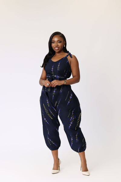 Ifedayo African Print Harem Jumpsuit
