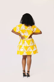 Abudu African Print Dress