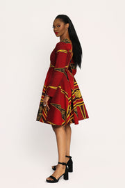 Aliyah African Print Jacket Dress
