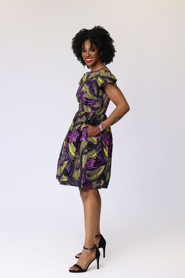 Mautin African Print Dress