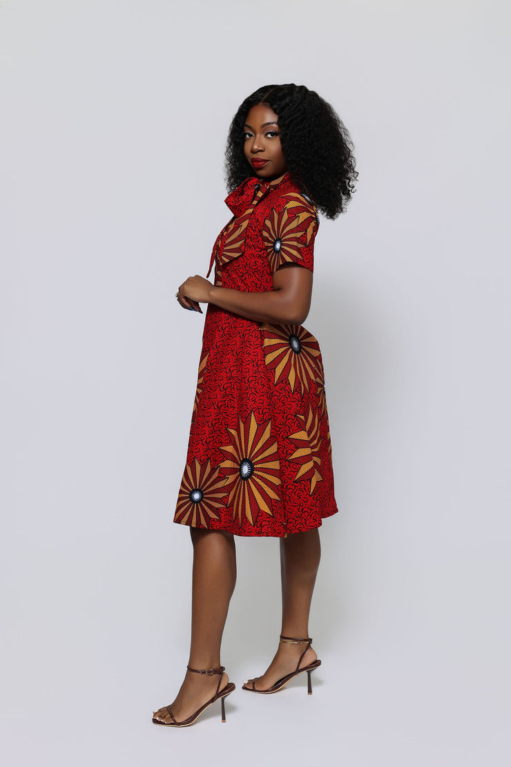 Sanya African Print Dress