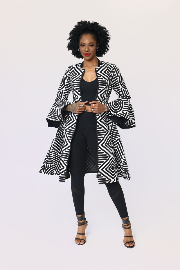 Adaba African Print Jacket Dress