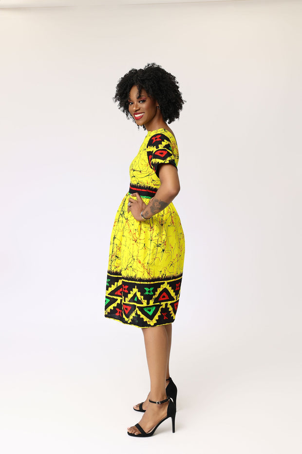 Faiza African Print Dress