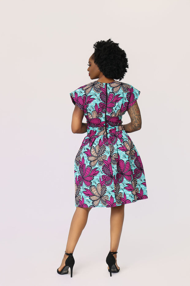 Idia African Print Dress