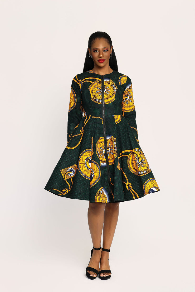 Olusoji African Print Jacket Dress