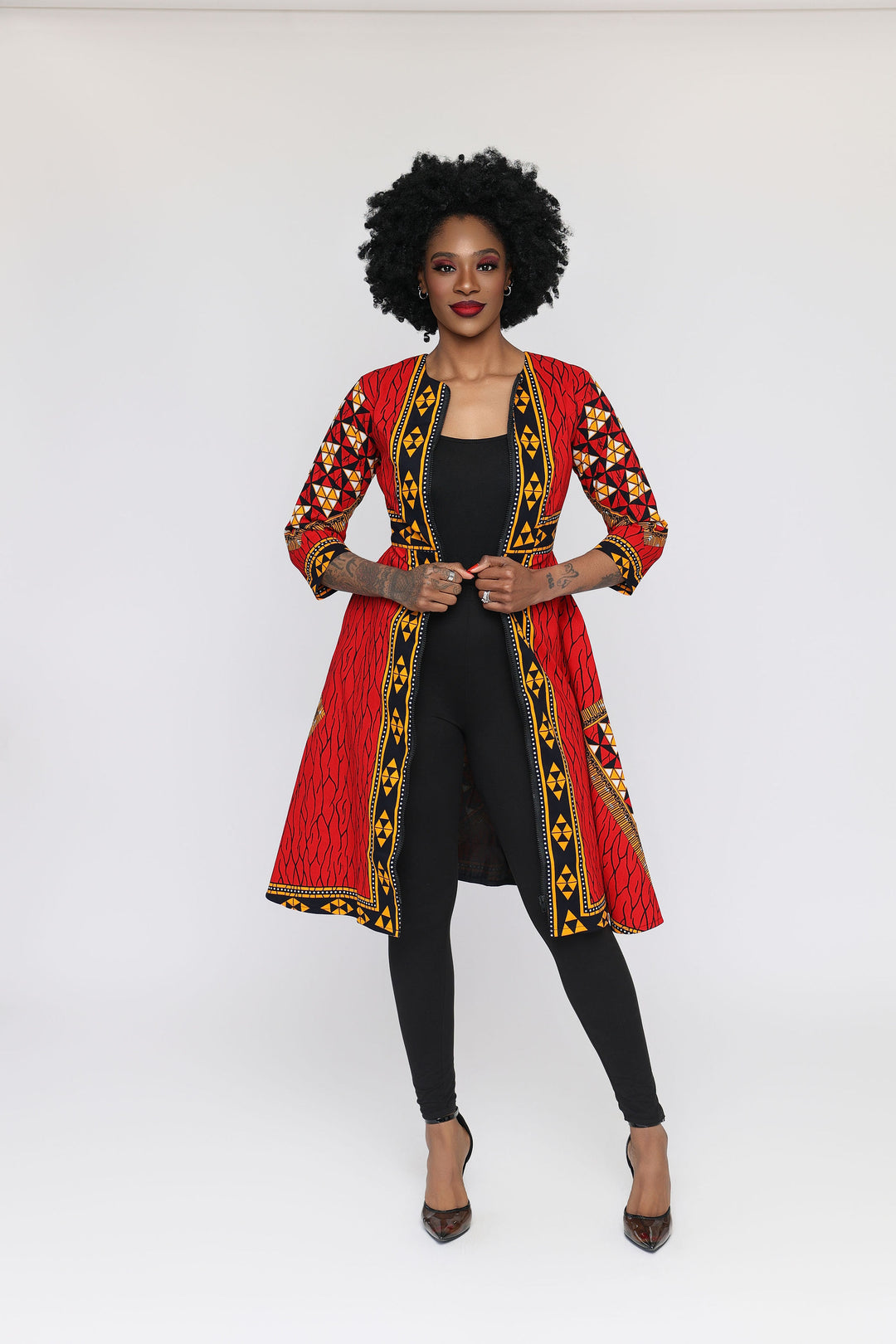 Aguda African Print Jacket Dress – Ray Darten
