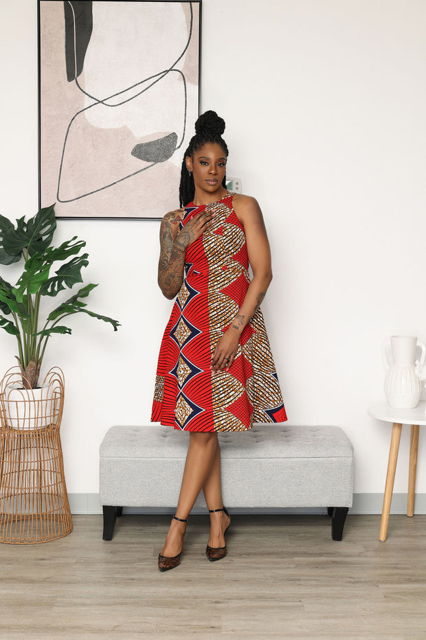 Ejiro African Print Dress