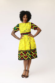 Faiza African Print Dress