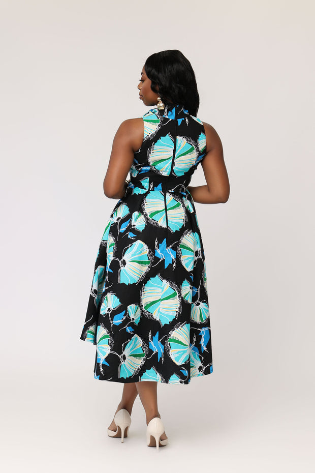 Biola African Print Dress