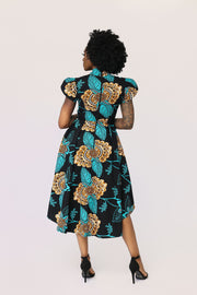 Okonjo African Print Dress