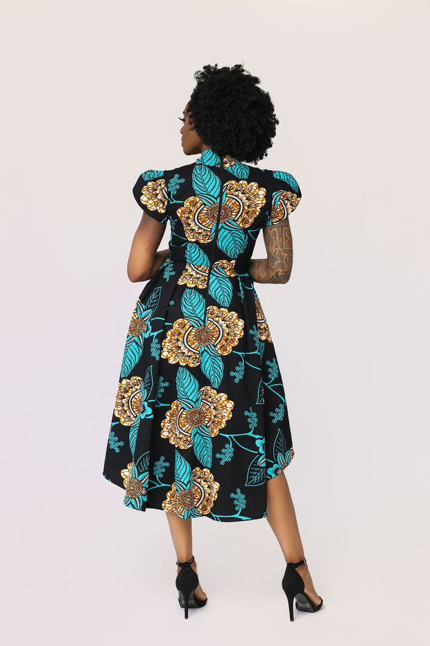 Okonjo African Print Dress