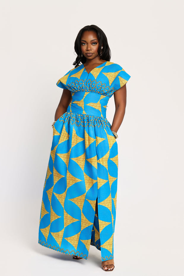 Adaobi African Print  Dress
