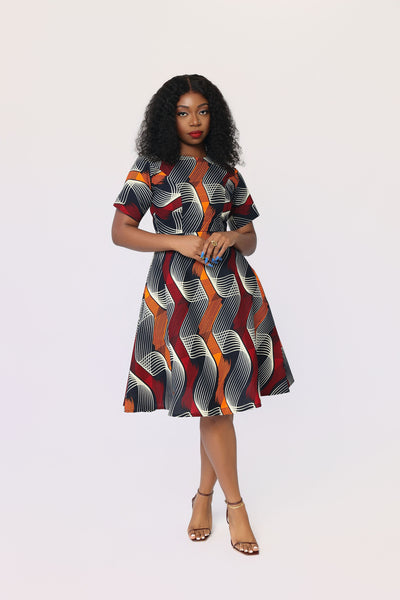 Ohun African Print Dress