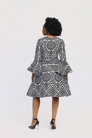 Adaba African Print Jacket Dress