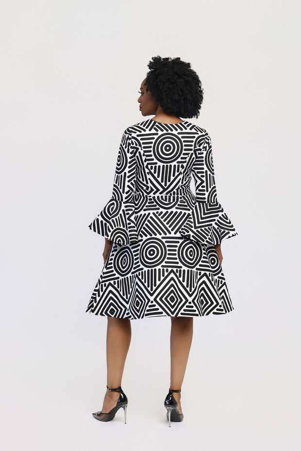Adaba African Print Jacket Dress