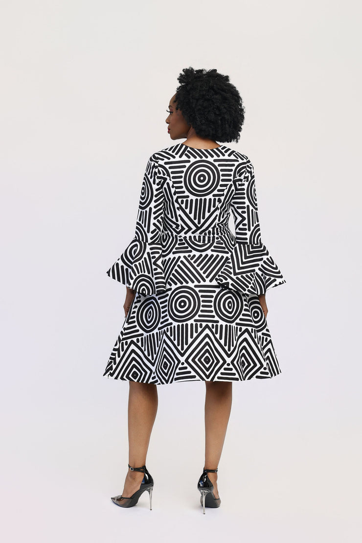 Adaba African Print Jacket Dress