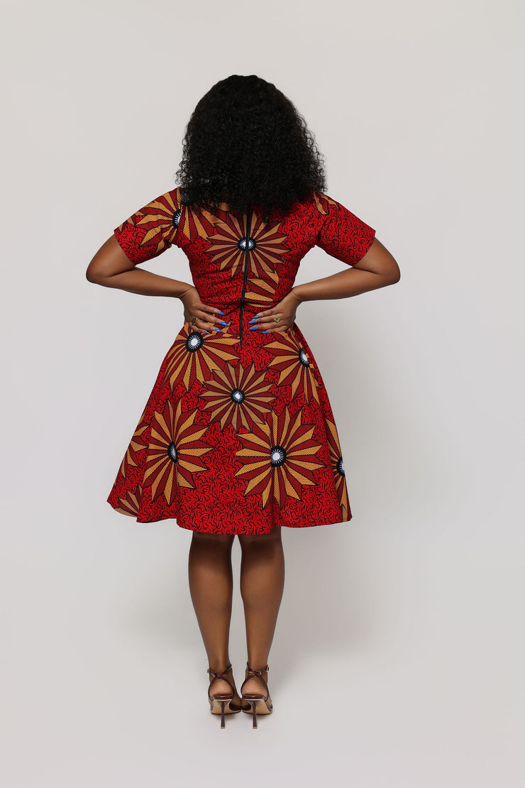 Sanya African Print Dress
