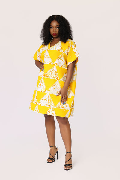 Abudu African Print Dress