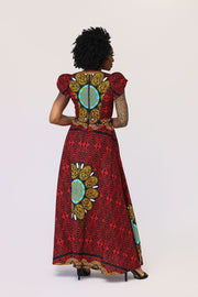 Feyi African Print Maxi Dress