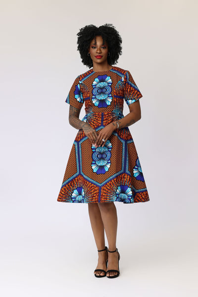 Morire African Print Dress