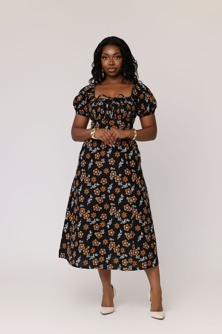 knee length african print dresses African Print Knee Length Dress, Ankara Fit & Flare Corset Midi Dress, Short Summer Dress, African Print Sleeveless Dress - KENYA