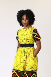 Faiza African Print Dress