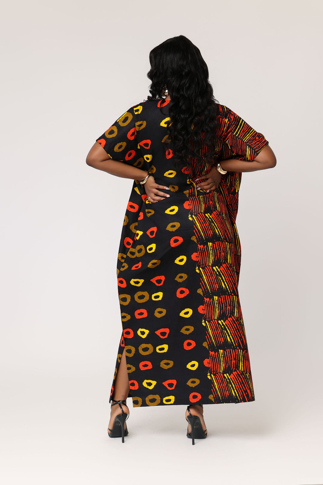 Sisi African Print Kaftan dress M