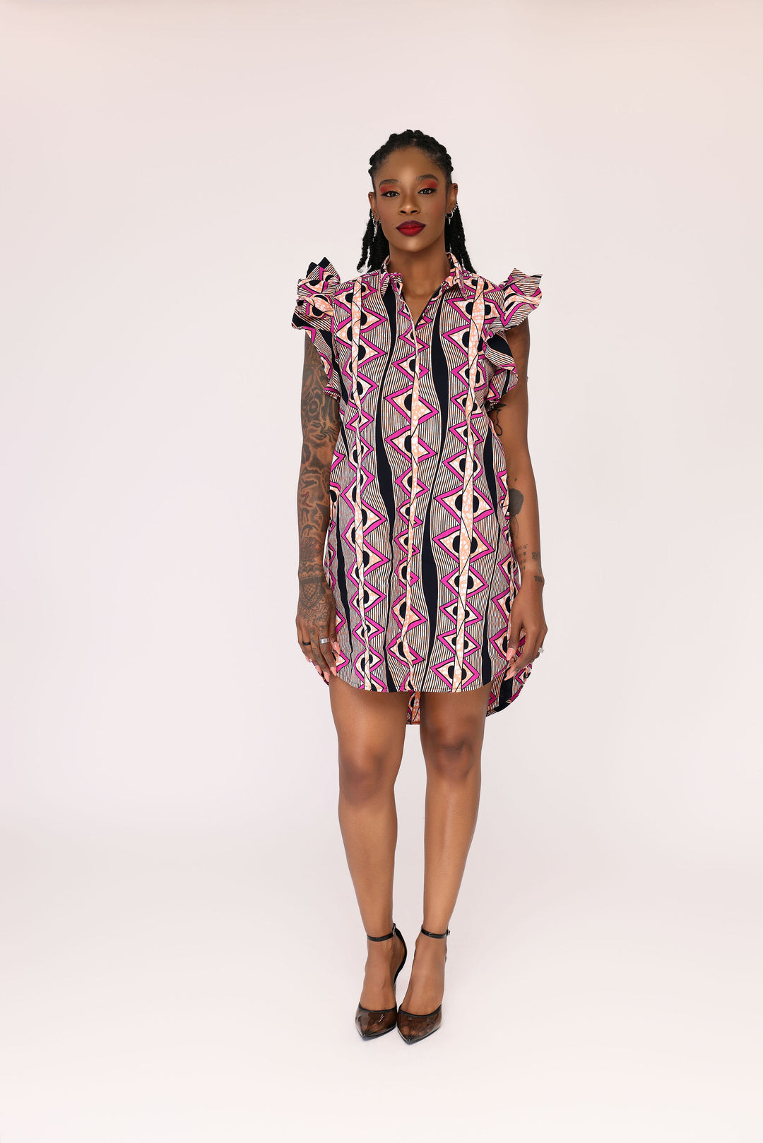 Dada African Print Shirt Dress Ray Darten Dada African Print Shirt Dress Ray Darten