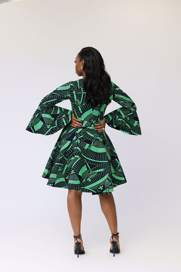 Kore African Print Jacket Dress