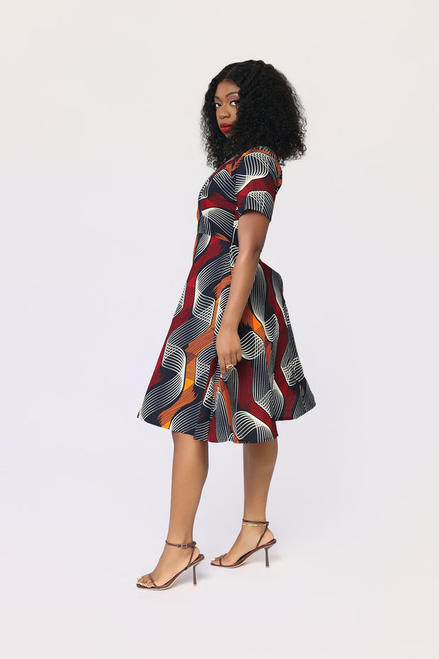 Ohun African Print Dress