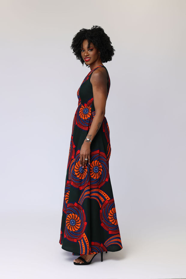 Warda African Print Dress