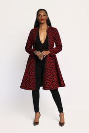 Koyin Women's African Print Jacket Dress