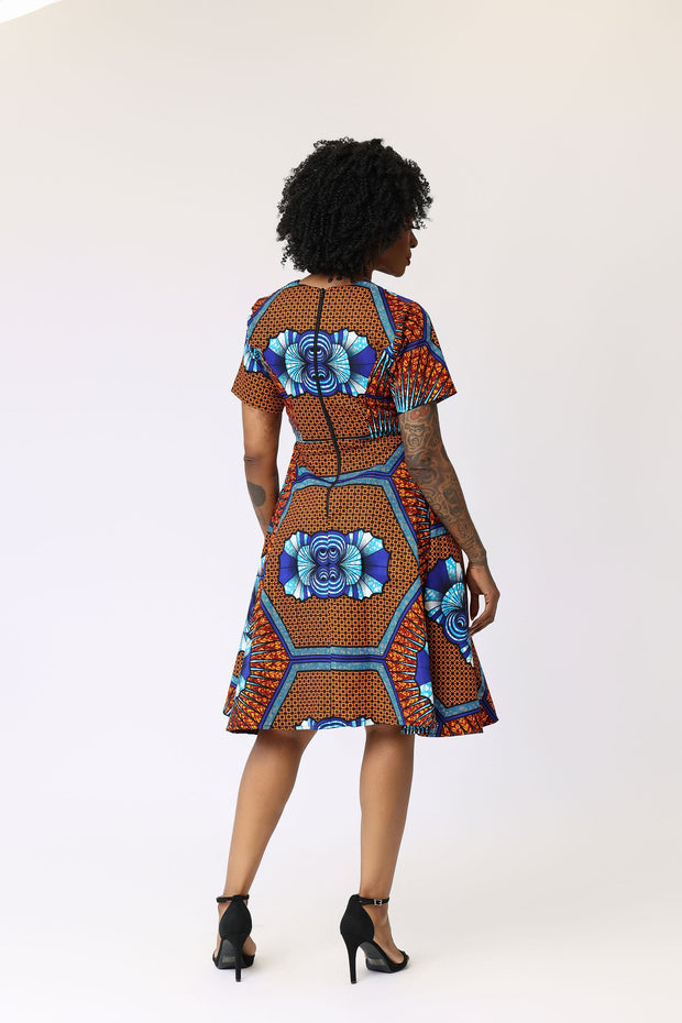 Morire African Print Dress