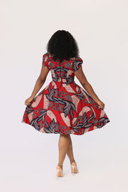Moyin African Print Dress