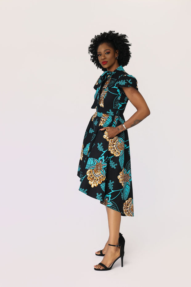 Okonjo African Print Dress