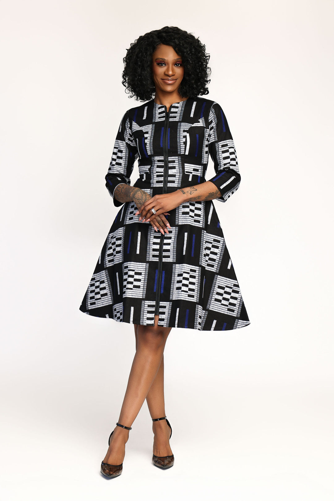 Ayobami African Print Jacket Dress