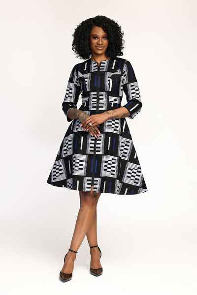 Ayobami African Print Jacket Dress S